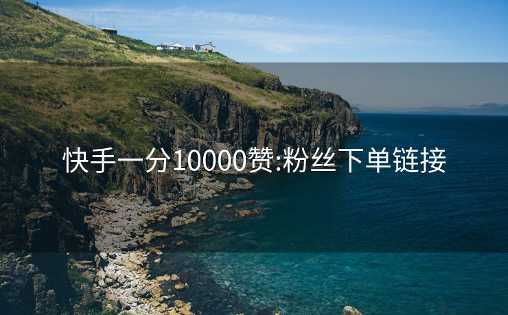 快手一分10000赞:粉丝下单链接