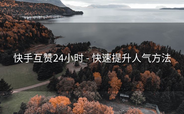 快手互赞24小时 - 快速提升人气方法