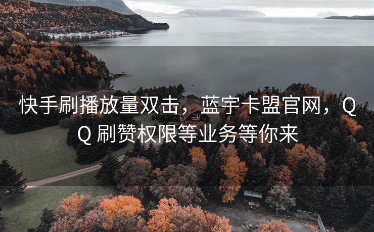 快手刷播放量双击，蓝宇卡盟官网，QQ 刷赞权限等业务等你来