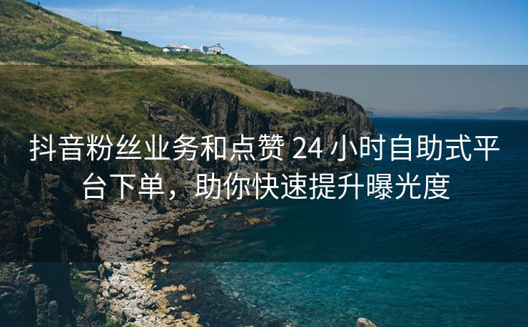 抖音粉丝业务和点赞 24 小时自助式平台下单，助你快速提升曝光度