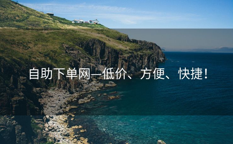 自助下单网—低价、方便、快捷！