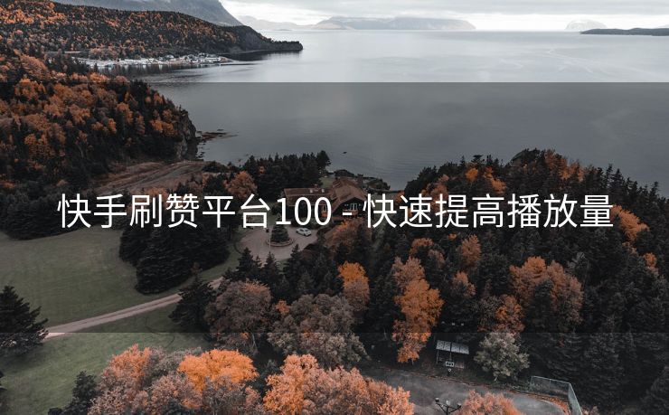 快手刷赞平台100 - 快速提高播放量