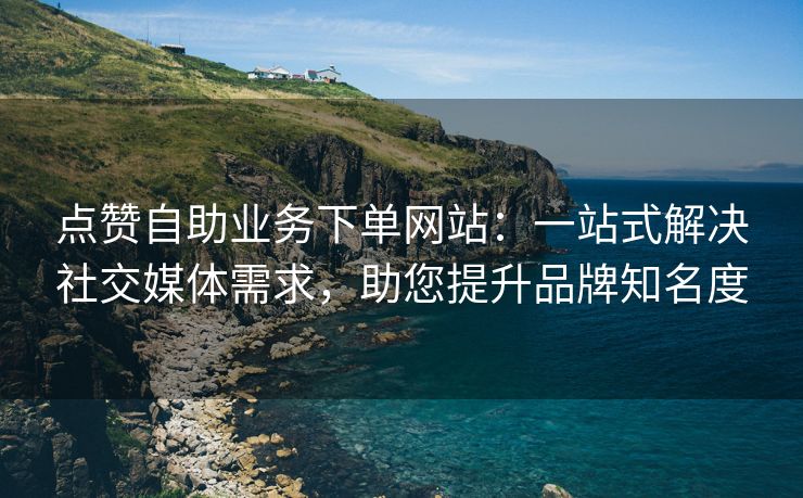 点赞自助业务下单网站：一站式解决社交媒体需求，助您提升品牌知名度