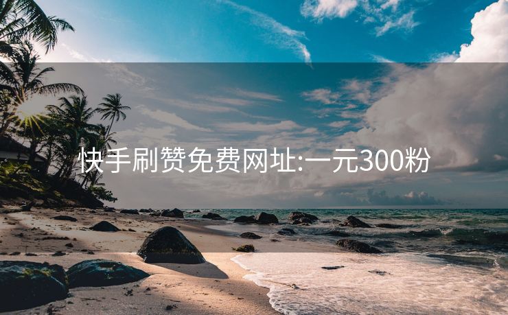 快手刷赞免费网址:一元300粉