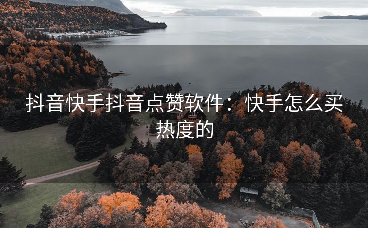 抖音快手抖音点赞软件：快手怎么买热度的