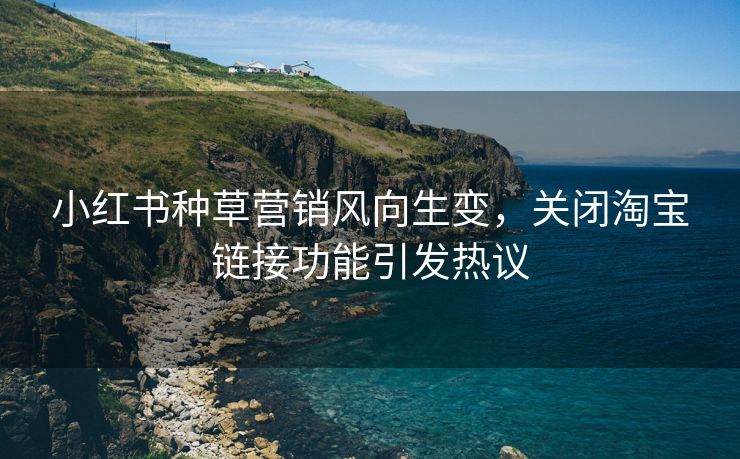 小红书种草营销风向生变，关闭淘宝链接功能引发热议