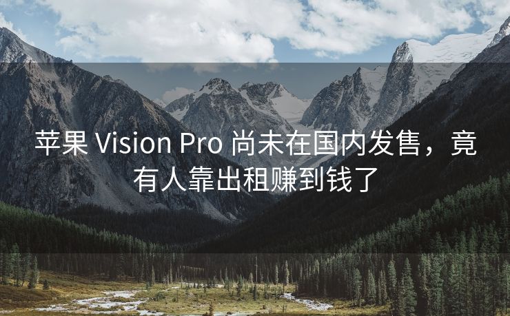 苹果 Vision Pro 尚未在国内发售，竟有人靠出租赚到钱了