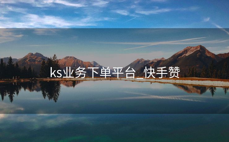 ks业务下单平台_快手赞