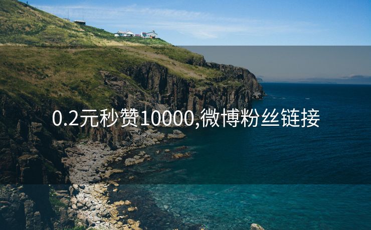 0.2元秒赞10000,微博粉丝链接